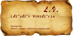 Lázár Viktória névjegykártya