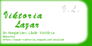 viktoria lazar business card